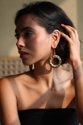 Brass round Earings