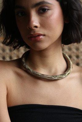 Brass Choker Necklace